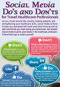 Social Media Doï¿½s and Donï¿½ts for Travel Healthcare Professionals