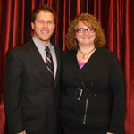 Aureus Medical employee Chad S. (l) with Nursing Employee of the Year, Mindy R.
