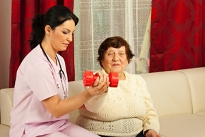 Occupational therapists at rehabilitation facilities often work with an older patient population.