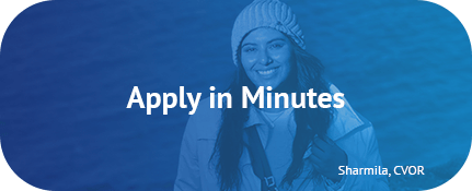 apply in minutes