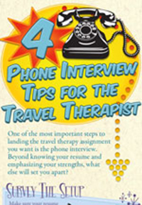 Four Phone Interview Tips for the Travel Therapist